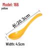 Xiangyuanmei Long Handle Colorful Melamine Soup Spoon - Imitation Porcelain for Hotel and Restaurant Use