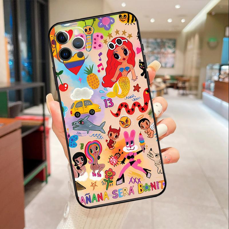 Karolg Manana Sera Bonito Case For iPhone 16 15 14 Pro Max 13 12 Mini 11 Pro Max X XS XR Plus Soft Cover Funda