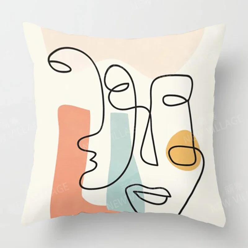 Nordic Fall Home Decor Autumn  Throw Pillow Cover Sofa Cushion Cover  Modern