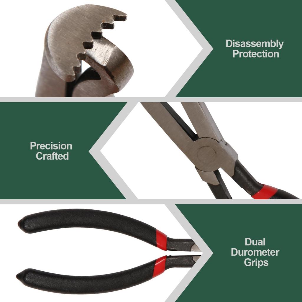 Electrical Disconnect Pliers, Spark Plug Disassembly Pliers for Remove Locking Push Tab Style Electrical Connectors Air Flow Sensors Fuel Injectors