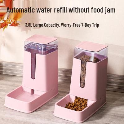Automatic Pet Feeder & Waterer: Large Capacity Bowls for Cats and Dogs