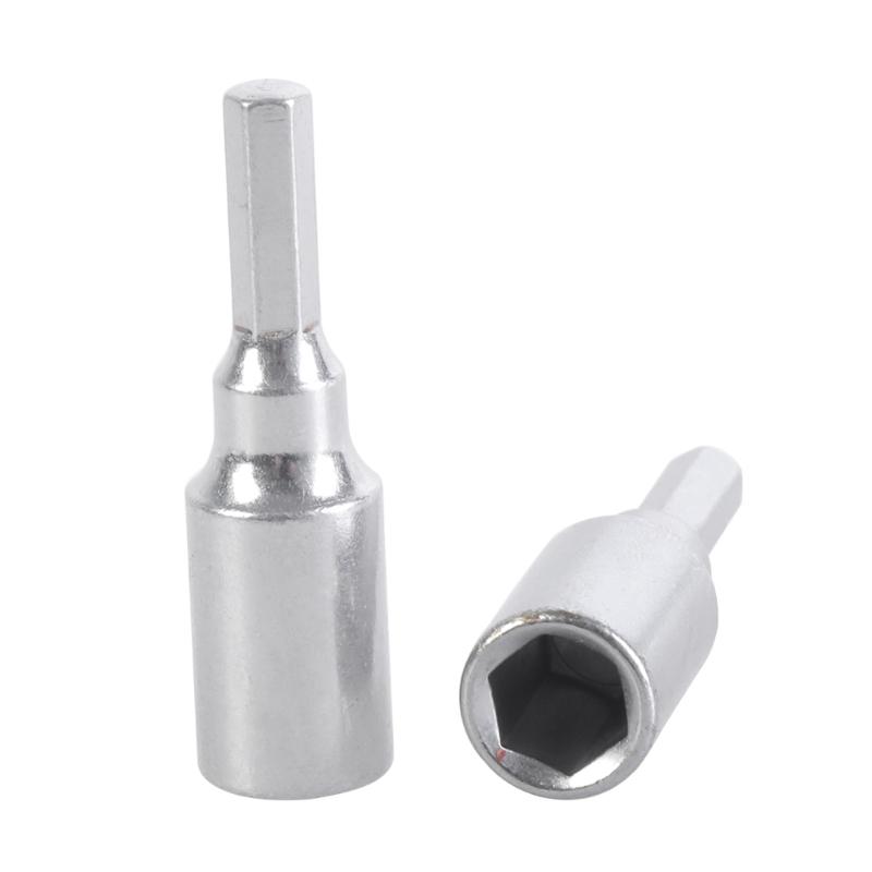 Professional 4mm To 6.35mm Hex Transducer Adapter Socket Magnetic Bit Converter For Screwdriver Drill Bit Hand Tool