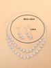 3 Pieces of Women's Fashion Trend Claw Chain Series Sunflower Earrings and Necklace Zircon Set, Banquet and Party Accessories