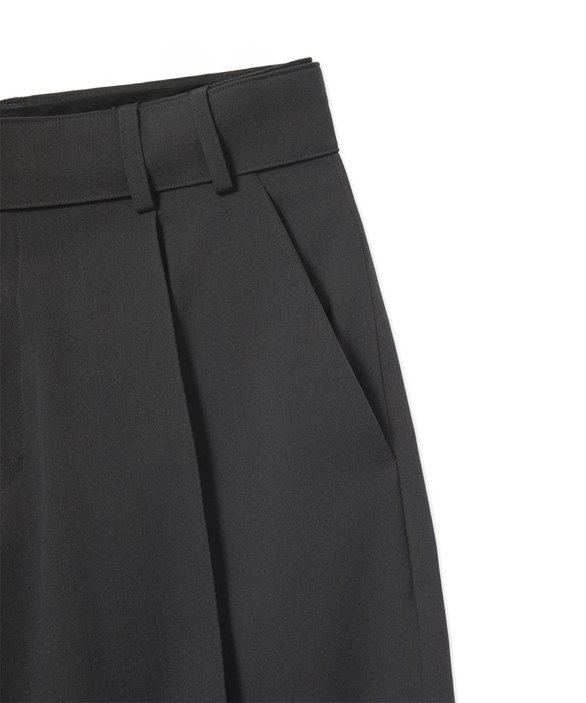 Sinkia Curved Pleated Tailored Trousers Slate Grey