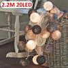 LED Cotton Balls String Lights Lantern Battery or USB Powered Wedding Home Party Ornament Lighting Stings Christmas Decoration