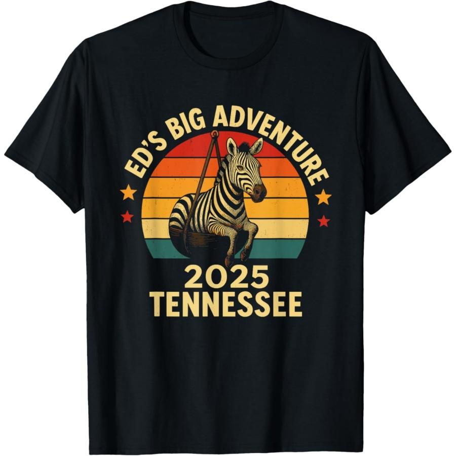 

Ed s Adventure, Ed the Zebra Tennessee 2025 T-Shirt XXXXXL чёрный