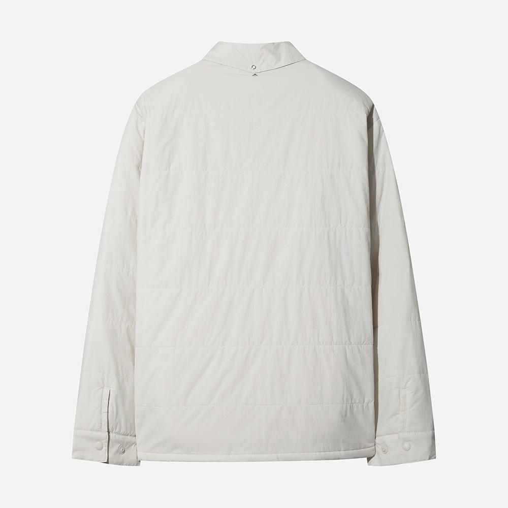 DOD Fleece-Lined Quilted Shacket (White)