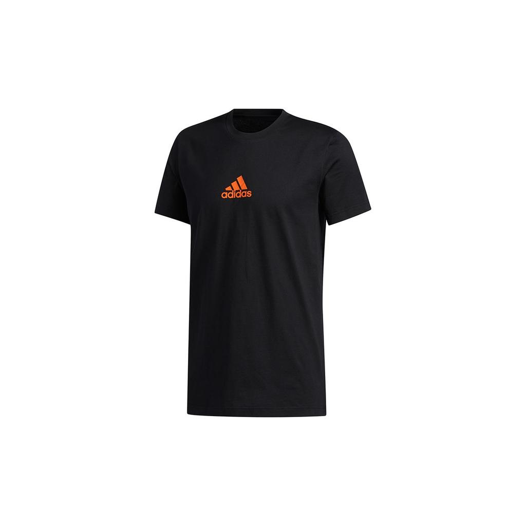 Adidas Lil Stripe Team Basketball Sports Short Sleeve T-Shirt Men Tops Black GL5591