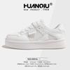 Global thick baseplate shoes women's XHQ-G329W new popular summer versatile round head shoes breathable little white shoes women
