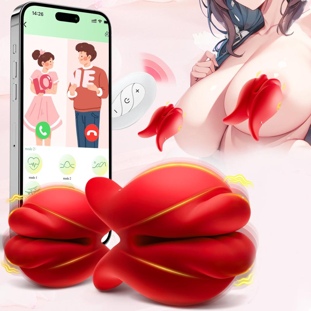 Nipple Nipple Nipple Vibrator Set 6 Types of Agonizing Vibration Super Close Contact Remote Control Clamps Clitoral Powerful Nipple Clamping SM Remote