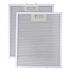 Dunstabzugshauben-Filter 2er-Pack Aluminiumkonstruktion für Dunstabzugshauben-Kompatibilität und gleichmäßige Luftzirkulation 414x256x9mm