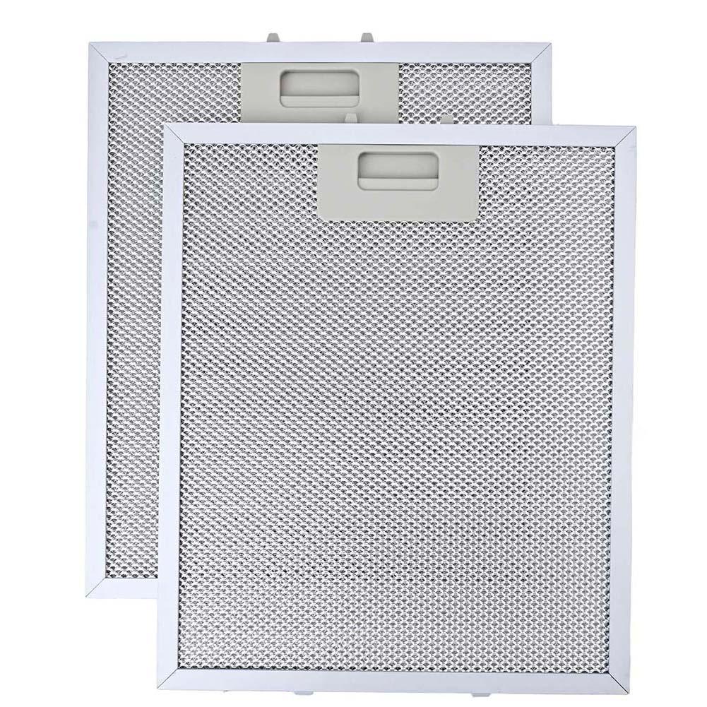 Dunstabzugshauben-Filter 2er-Pack Aluminiumkonstruktion für Dunstabzugshauben-Kompatibilität und gleichmäßige Luftzirkulation 414x256x9mm