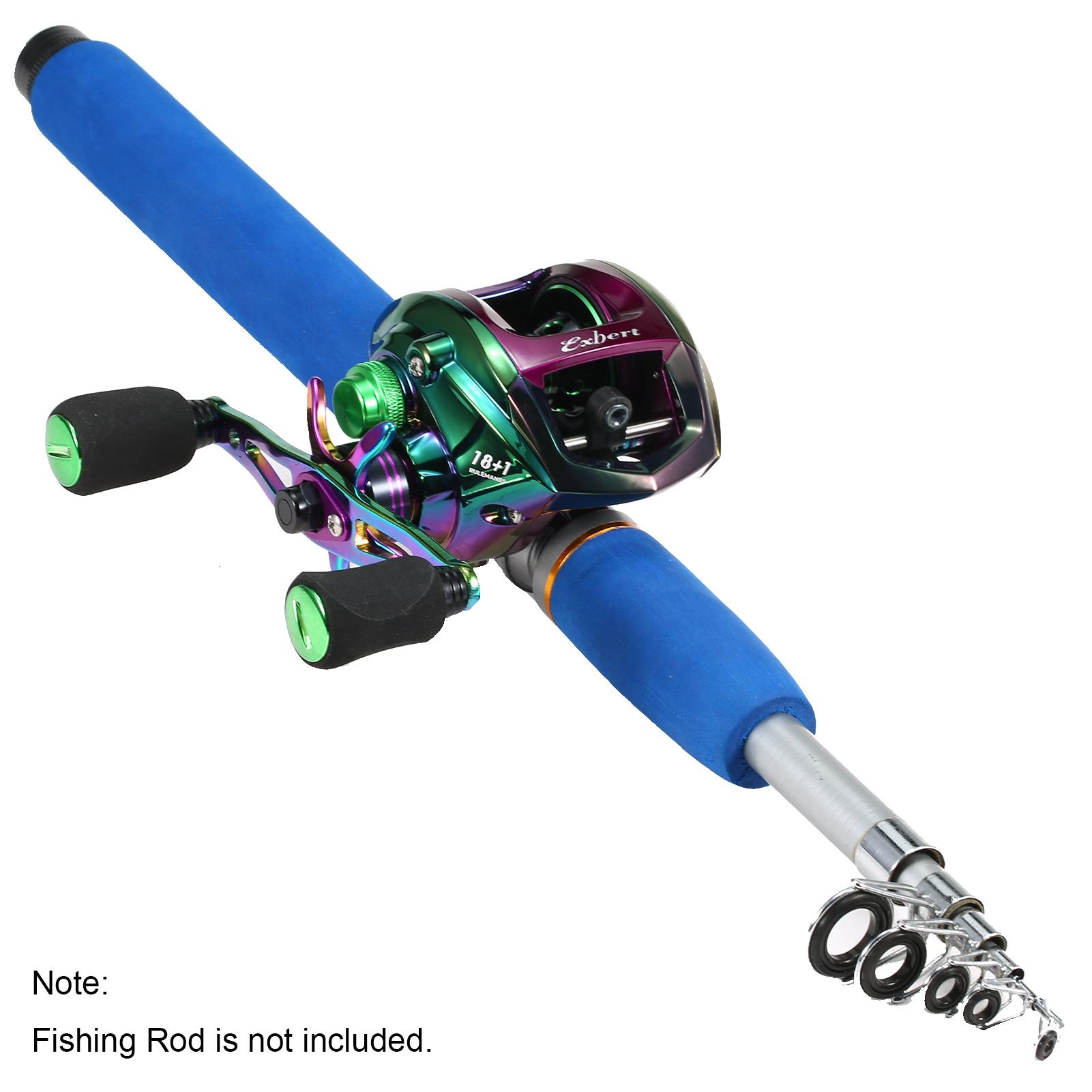 

Красочная катушка для приманки с двумя шпулями для лески. Рыболовная катушка 18 + 1BB, высокоскоростная, передаточное число 6,3: 1.