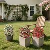 Realistic Artificial Ground Flower Plastic Floral Stake For Garden Wedding Photography And Outdoor Party Decoration