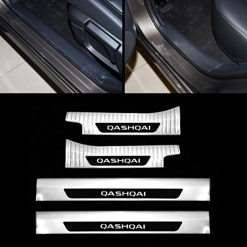 Edelstahl-Einstiegsleisten und Kofferraumschutzleiste für Nissan Qashqai