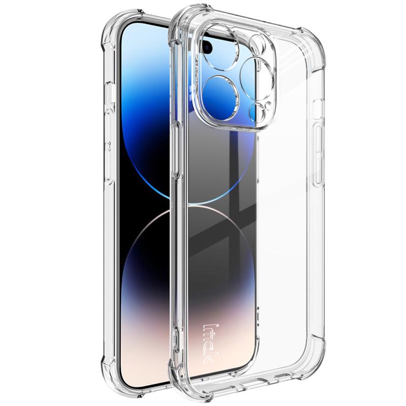 

IMAK For iPhone 15 Pro Anti-scratch Super Clear Back Cover Soft TPU Phone Case Transparent