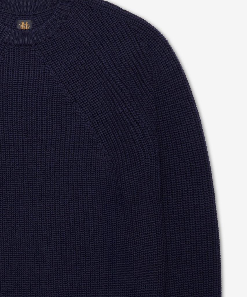 Batoneo Signature Crewneck Knit - Navy / Bn-25Aw-10Navy