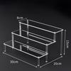 1-3 Layers Acrylic Display Stand Clear Display Riser Perfume Figurine Transparent Storage Rack Anime Figures Cupcake Shelf