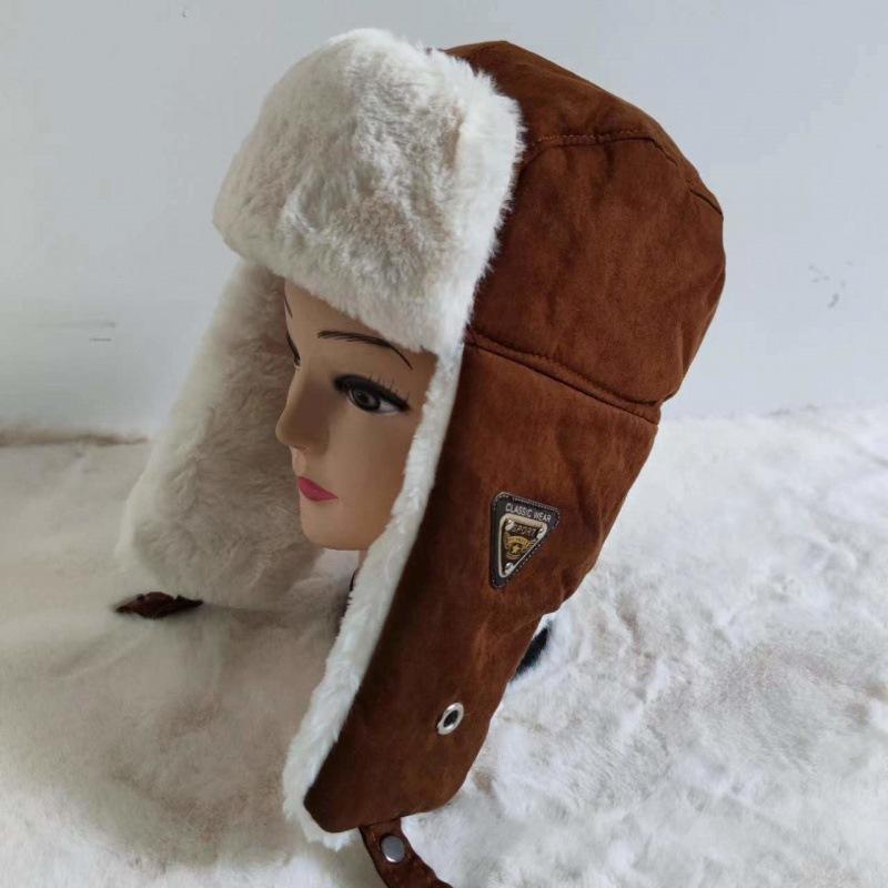 Men and Women Outdoor Riding In Winter, Warm and Cold Cotton Hats, Winter Windproof Hats, Ear Protectors, Riding Electric Vehicles