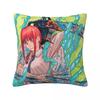 Chainsaw Man Pillow Cases Anime Cushion Cover Funny Zipper Decorative Pillowcase for Living Room 45*45cm
