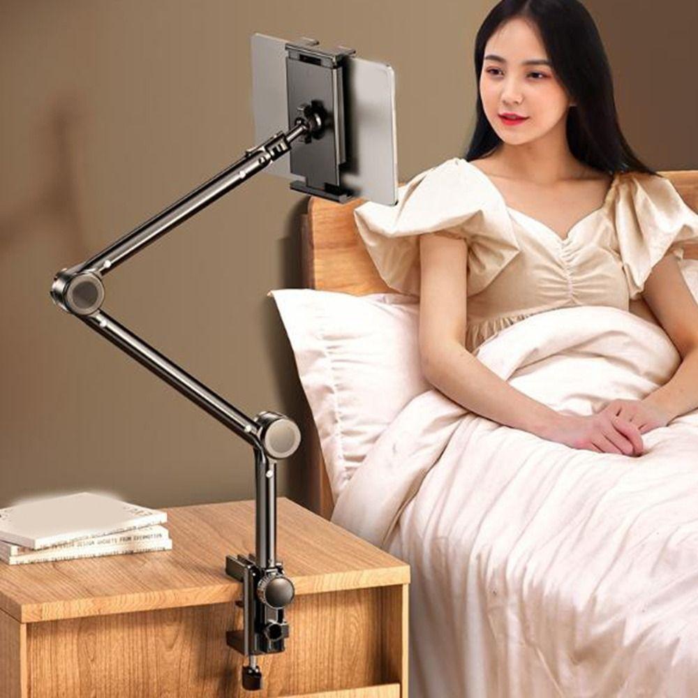 Carbon Steel Phone Tablet Holder Adjustable Pad Tablet Bracket  Live Streaming