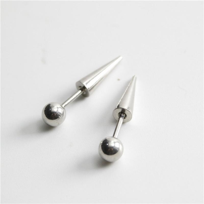 Women Men Round Ball Spike Earrings Stainless Steel Earrings Stud Earrings Punk Gothic Jewelry Gifts for Earrings Lovers