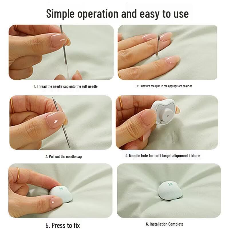 LIEI Needle-Free Invisible Duvet Holder Clips