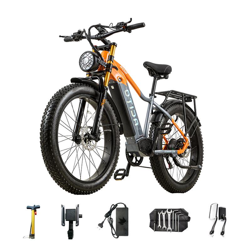OTIDA electric bikes 1000W motor 48V20AH lithium battery hydraulic brake e-bike 26-inch adult mountain electric bike RX50