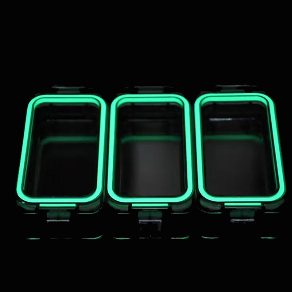 Splicing Glow In The Dark Clear Waterproof Hooks Baits Angling Tool Box Fishing Accessory Container Magnetic Lures Box