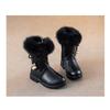Girls' Boots, Winter Children's Mid Length Boots, Medium Size Children's and Little Girls' Thick and Warm Snow Boots
