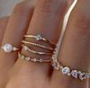 10-Piece Star and Moon, Heart, and Leaf Knuckle Ring Set - Creative Retro Women's Rings