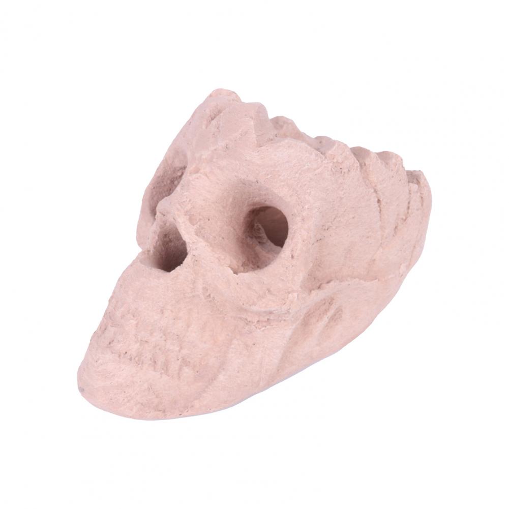 Lagerfeuerstelle Schädel Dekoration Realistisches Skelett Design Kaminzubehör Keramik Schädel Skulptur Heimdekorationszubehör