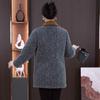 Elegant Women's Velvet-Lined Mid-Length Coat for Autumn/Winter - Stylish, Slimming, High-End Design for Moms