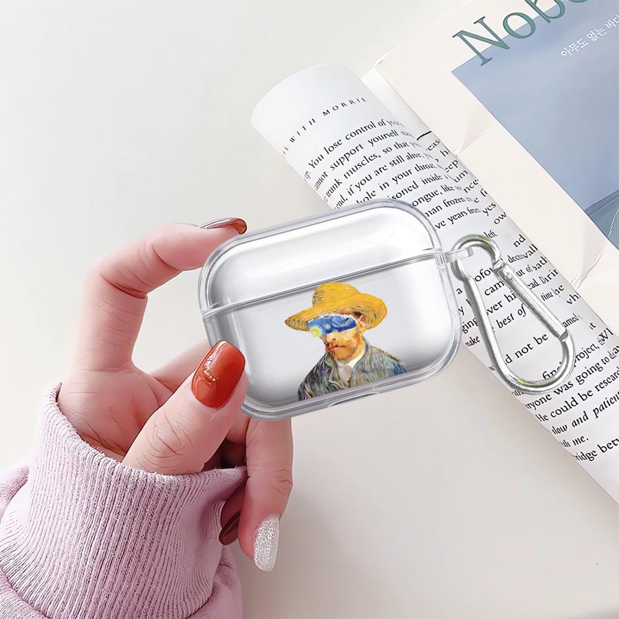 

Clear Earphone Cases Cover Case For Airpods Pro2 3 2 Pro3 4 Pro 1 Van Gogh Design Airpods 4