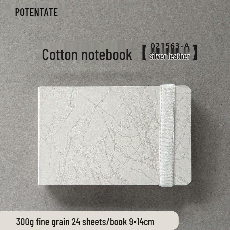 Zun Jue Handgefertigtes 300g Baumwoll-Aquarelljournal - Feine Körnung, Tragbar