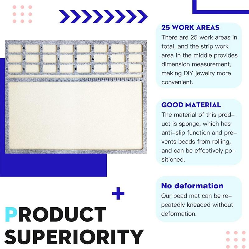 Beading Trays Boards With Centimeter Alphabetic Scale Beads Tray Bead Pads For Art Crafts Jewelry Making Beading Supplies