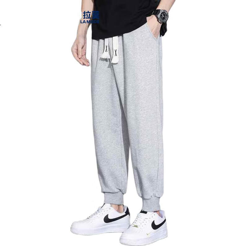 GENIOLAMODE Brand Casual Pants for Men, Student Loose Comfortable Joggers, Versatile Sports Trousers, Trendy Menswear Long Pants