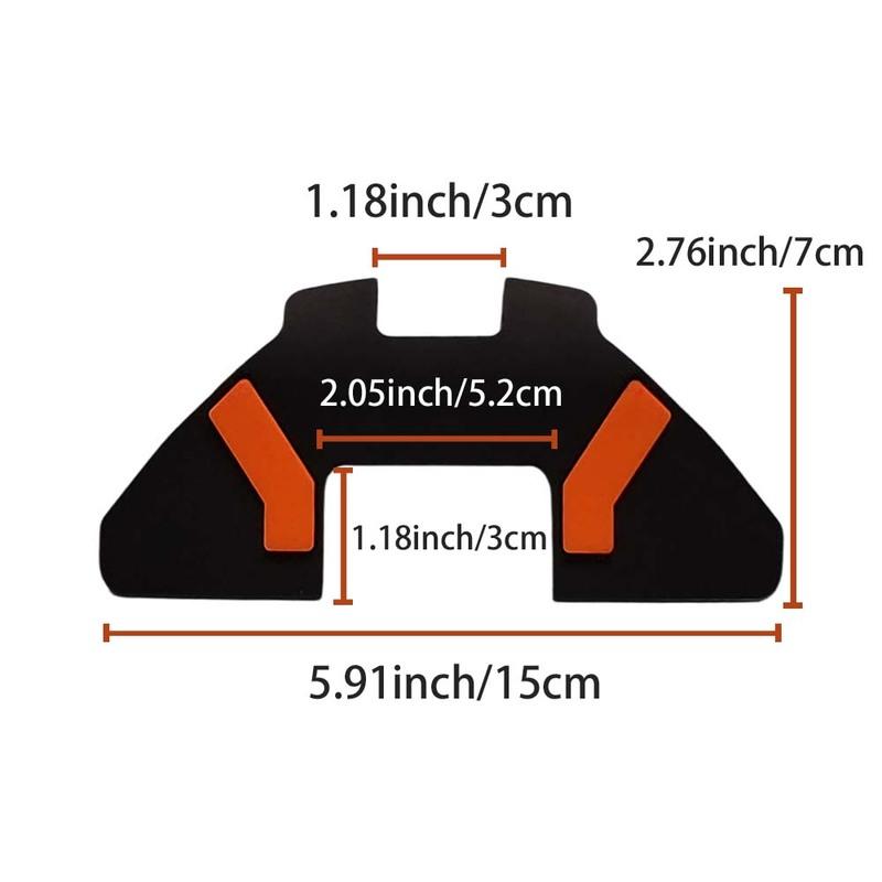 Rubber & Silicone Rear Wing Foot Mat for Kukirin G3 Pro Scooter, Anti-Slip Wear-Resistant Deck Pad, Replacement Part