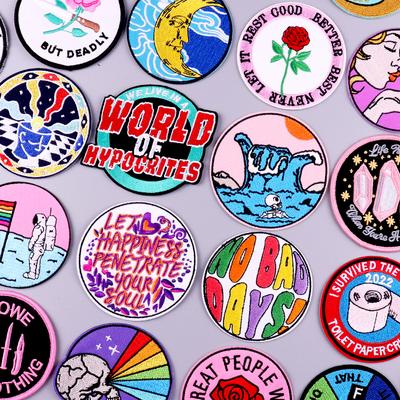 Letters Patch Embroidered Patches For Clothing Thermoadhesive Patches On Clothes DIY Clothing Applique Slogan Patch For Clothes