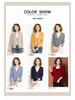 Women's Autumn V-neck Knitted Cardigan: Temperament Slimming Long Sleeve Wool Coat
