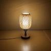 Handcrafted Bamboo Lantern - Retro Minimalist Table Lamp for Bedroom, Study, or Bar Atmosphere.