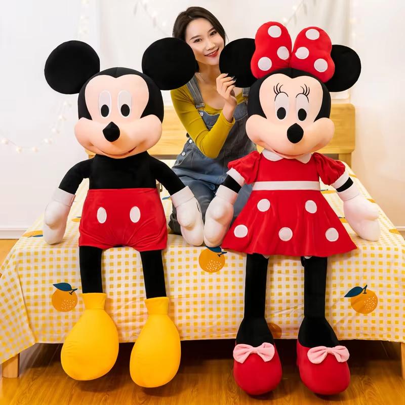 Cartoon Plush Pin Winnie The Pooh Mickey Minnie Tigger Piggy Short Stuffed Animal Doll Doll Toy Children's Holiday Gift