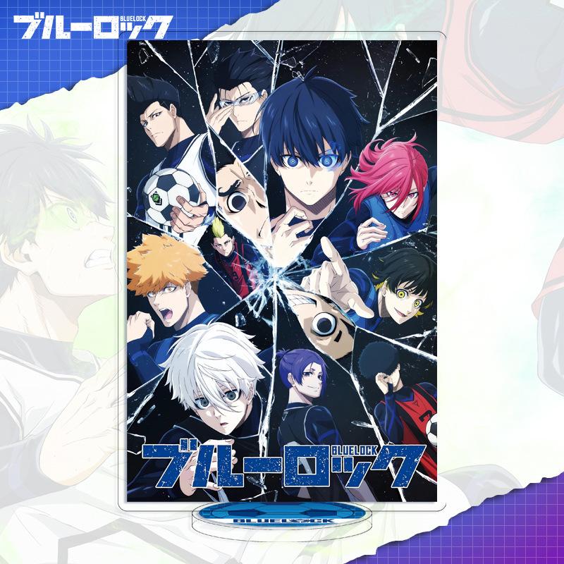 Standee Prigione Blu 16cm Fronte-Retro HD Anime Segno Acrilico Standing Standee