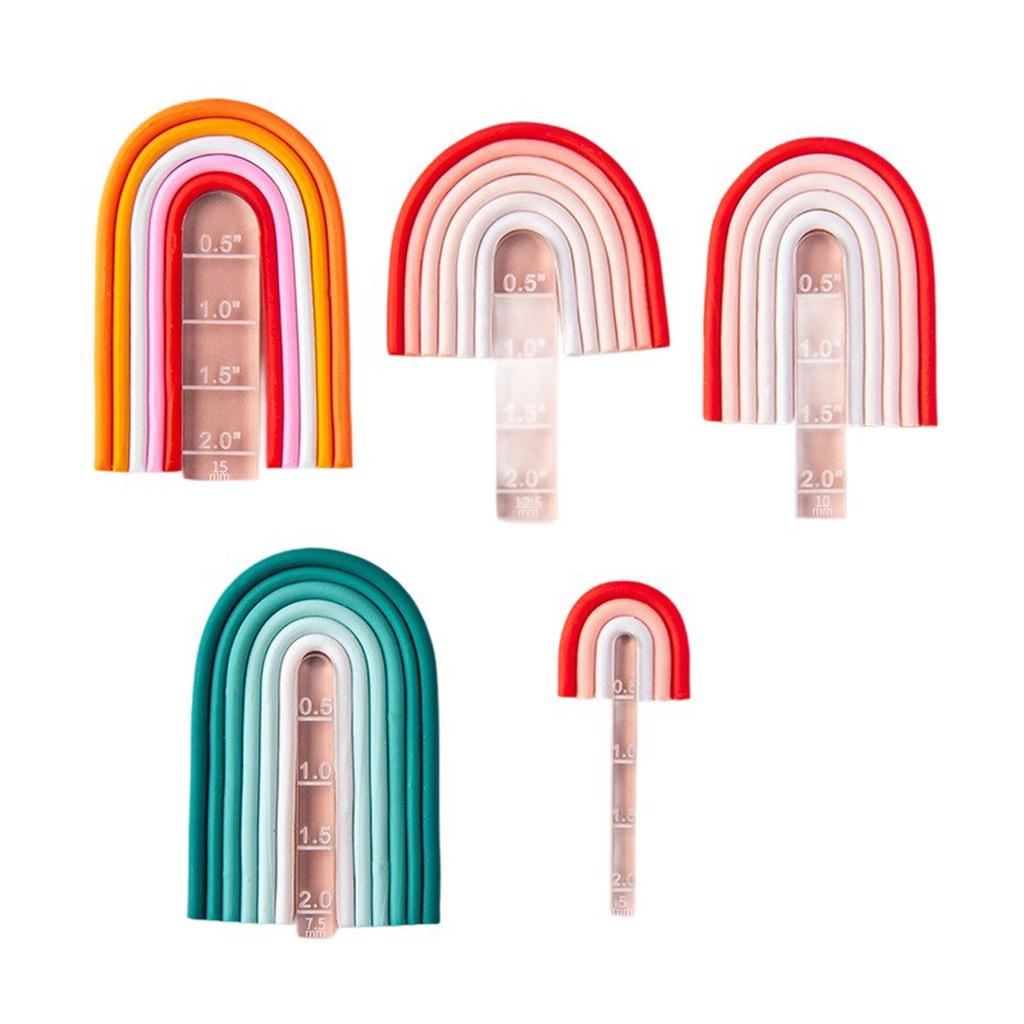 Acrylic Arch Guide Set, 5 Size For Polymer Earrings, Earrings Jewerlry Supplies, Polyemr Earings Tools