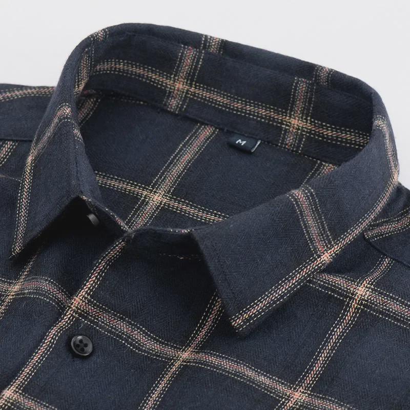 Men's Vintage Plaid Lapel Shirt Jacket - Long-Sleeve Casual Wear for Spring and Autumn