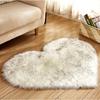 Plush Heart Shaped Carpet Non-Slip Mat Fluffy Rug Floor Mat Blanket Sofa Cushion Foot Pad Carpets For Living Room Home Decor