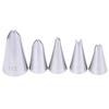 5Pcs Leaves Nozzles Stainless Steel Icing Piping Nozzles Tips Pastry Cake Decor