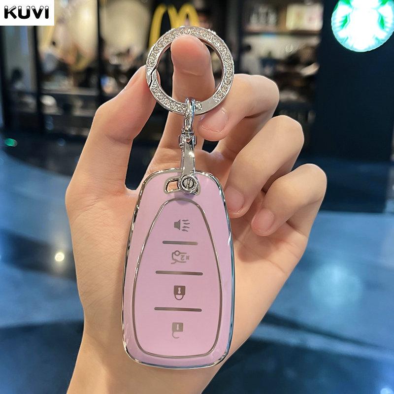 TPU Car Key Case Cover Keychain For Chevrolet Volt Bolt Trax Malibu Blazer Traverse Onix Equino Orlando Cruze Spark Sonic Camaro