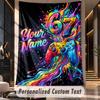 Celebration Party (50) Theme Custom Tapestry Personalized Custom Name Text Wall Hanging Tapestry Home Decor Background Cloth