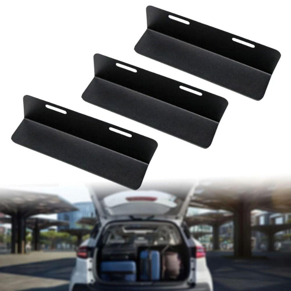 3pcs Non-Slip Cargo Divider Sturdy Locking System Trunk Organizer Boot Separator Automotive Cargo
